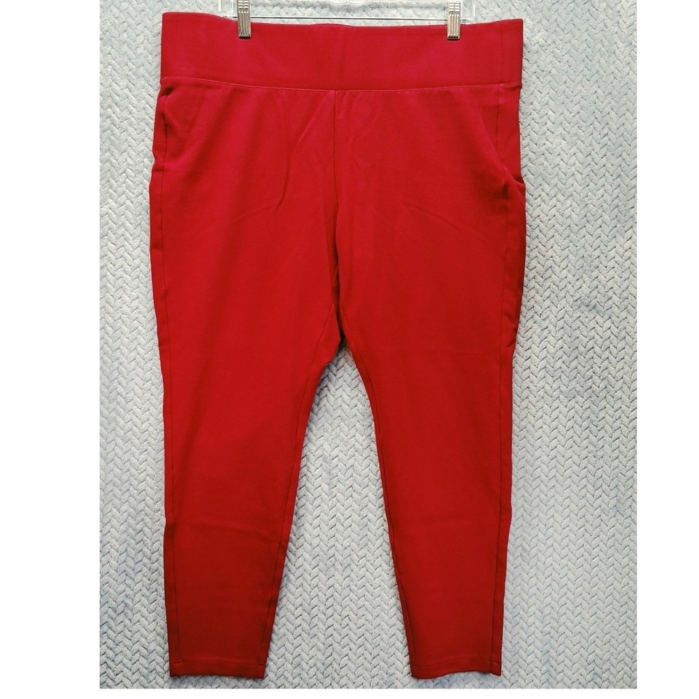 Torrid Purplish Red Premium Ponte Pixie Pant Plus Size 2 2X Pull On Pockets